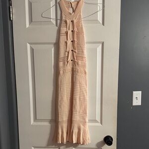 bebe Peach Midi Dress